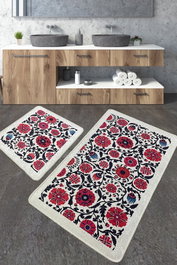 Mijölnir Sheffield Juego de Alfombras de Baño Multicolor, 2 Piezas